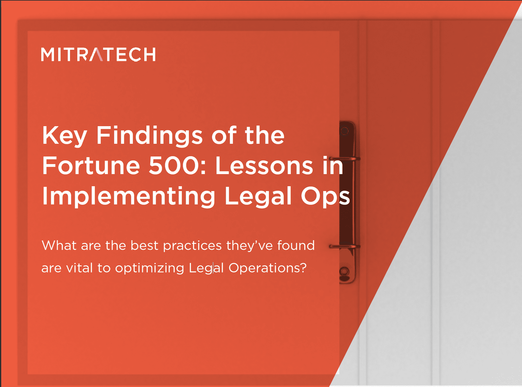Ebook Legal Ops Lessons From The Fortune 500